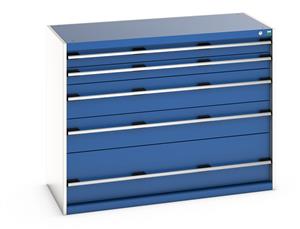 Cubio 5 Drawer Cabinet 1300W x 650D x1000H 40022121.**